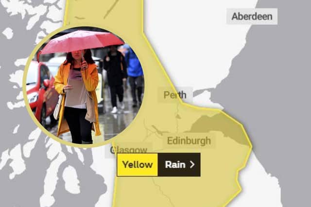 The Met Office has warned that heavy rain may be expected