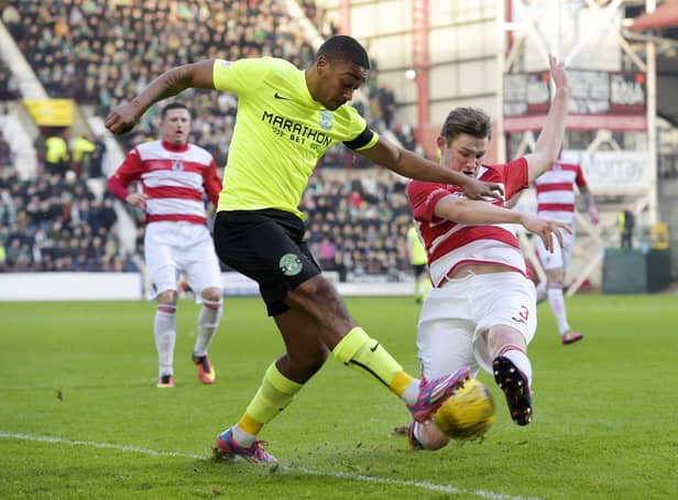 Hibs against Bonnyrigg Rose in the Scottish Cup in January 2017. Picture: SNS