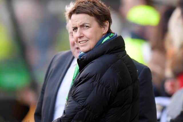 Leeann Dempster has addressed fans following the season ticket campaign launch. Picture: SNS