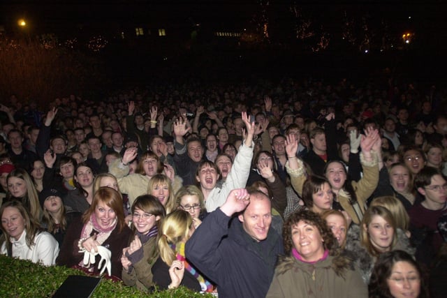 Locals went wild in Edinburgh's Princes Street Gardens, where big screens were put up for a free show.