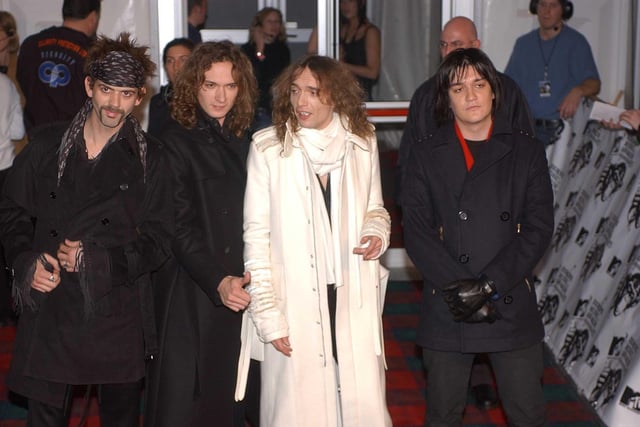 The rock band, who burst onto the commercial music scene in 2003, performed their hit single I Believe in a Thing Called Love at the MTV Europe awards.