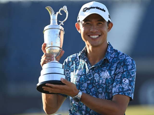 Collin Morikawa will be defending the Claret Jug in the 150th Open after his win at Royal St George's in July. Picture: Glyn Kirk/AFP via Getty Images.