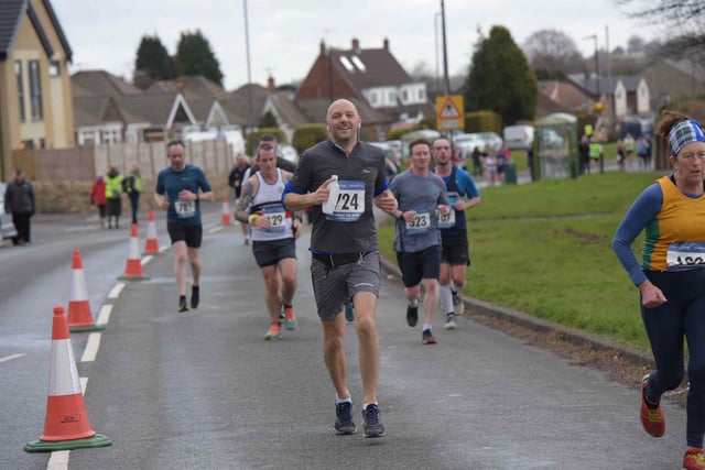 Runners take part in the Dronfield 10k.