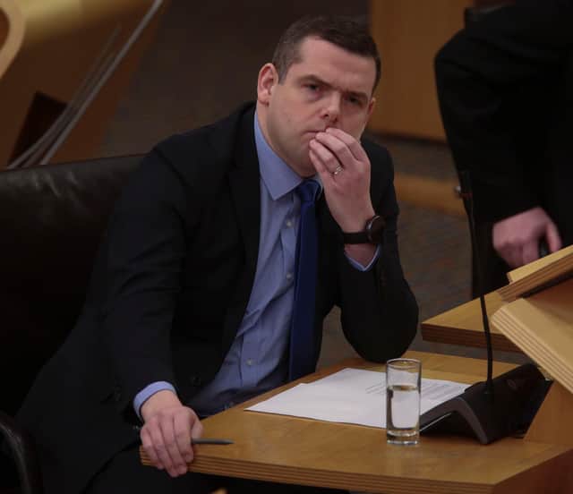 Scottish Tory leader Douglas Ross does not have his troubles to seek