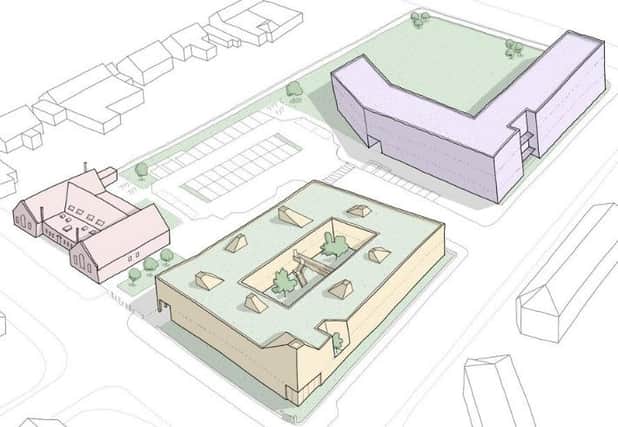 Artist's impression of the proposed care facilities and housing in Bonnyrigg.
