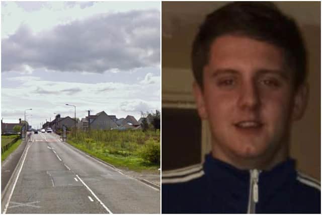 Friends 23-year-old Troi Lawton (pictured) and 19-year old Connor Elgey were both killed on the A706 near Whitburn.