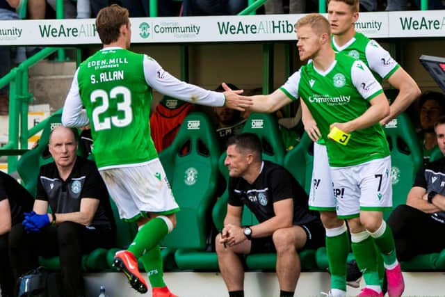 Scott Allan's substitution against St Johnstone was met with boos. Picture: SNS
