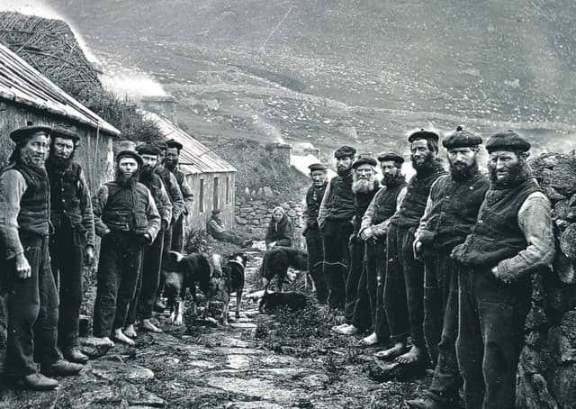 Hebridean islanders, like these hardy souls evacuated from St Kilda in 1930, have unique DNA