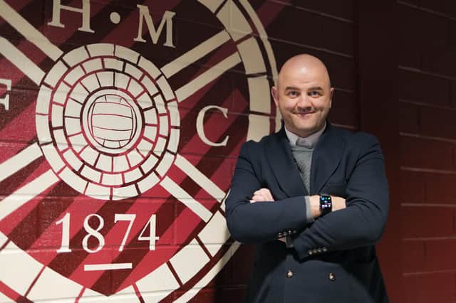 New Hearts sporting director Joe Savage. Picture: Heart of Midlothian FC
