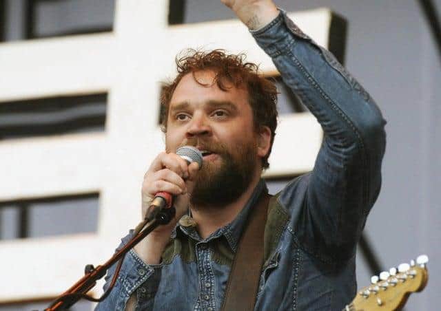The late Scott Hutchison, lead singer of Frightened Rabbit, wrote the lyrics: 'While I’m alive, I’ll make tiny changes to Earth'