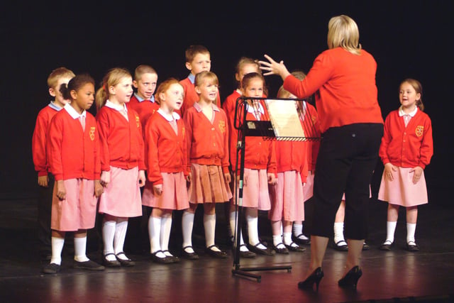 Mansfield St Peters C of E Primary Children's Choir pictured at the Palace Theatre in 2007 during the Music and Drama Festival.
Can you recognise anyone in this picture?
