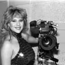 Model Samantha Fox in Edinburgh for the opening of newly-refurbished Coasters complex at Fountainbridge in March 1986.