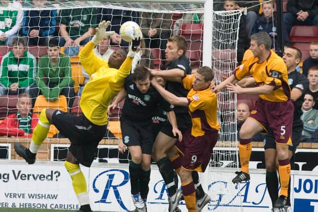 Ma-Kalambay himself admits he came for too many crosses during his first year at Easter Road. Picture: SNS