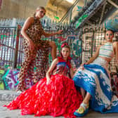 Unlike fast fashion, clothes at Junk Kouture, the world's biggest youth sustainability fashion event, are made from recycled waste (Picture: Antony Jones/Getty Images for Junk Kouture)