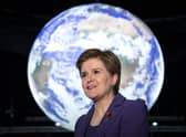First Minister Nicola Sturgeon in the Action Zone during the Cop26 summit in Glasgow. Picture date: Thursday November 11, 2021.