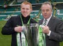 John Park, right, with former Hibs boss Neil Lennon during their time together with Celtic. Picture: SNS