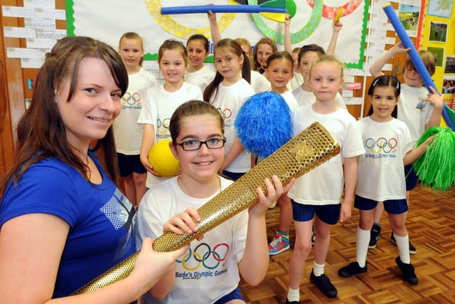 St Bedes RC Primary School was awarded for its sporting curriculum in 2012. Who do you recognise in this photo?