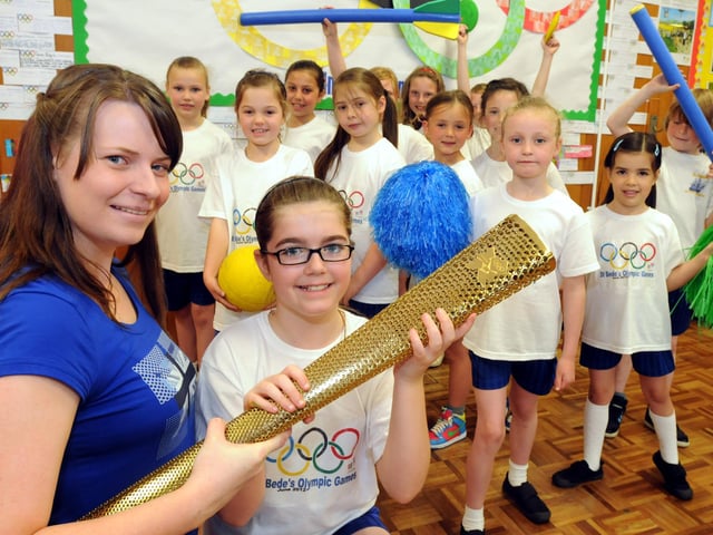 St Bedes RC Primary School was awarded for its sporting curriculum in 2012. Who do you recognise in this photo?