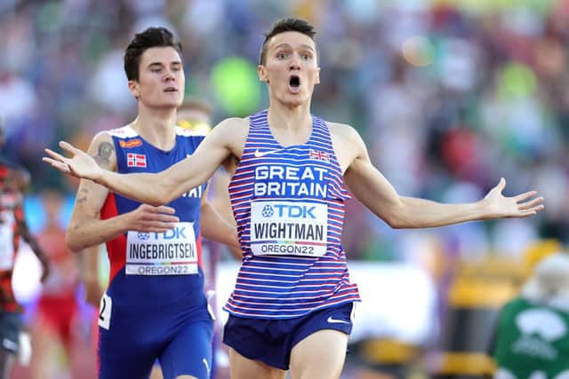 Edinburgh's Jake Wightman wins gold for Britain in the 1500m at the World Athletics Championships last week. Picture: Carmen Mandato/Getty