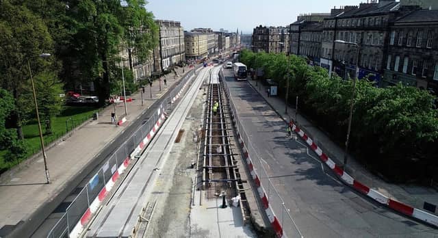 work is forging ahead on the trams to Newhaven extension