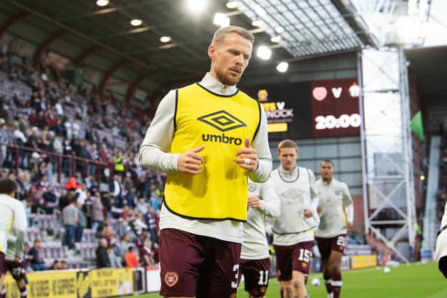 Stephen Kingsley is focussed on St Johnstone but was 'very proud' of Hearts' first half performance against FC Zurich on Thursday night. Picture: Ross Parker / SNS