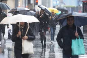 Edinburgh will be hit by heavy rain on Tuesday morning, however, the weather is set to improve in the afternoon. Picture: David Mirzoeff/PA Wire