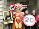 The Reducer was the super-hero mascot of the new 20mph scheme when the lower speed limit was first rolled out to residential streets across Edinburgh.  Picture: Greg Macvean.