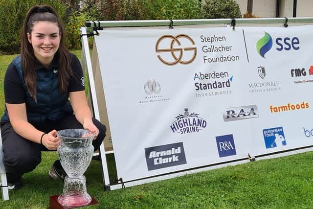 Megan Docherty claimed the Stephen Gallacher Foundation Vase with a one-shot success at the Borders venue