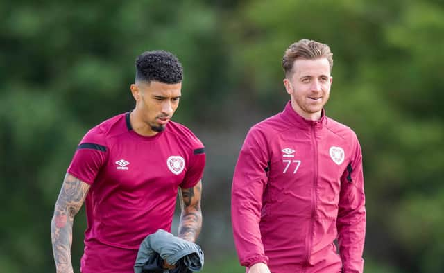 Josh Ginnelly and Elliott Frear are working their way back from injuries at Hearts.