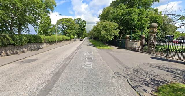 Colinton Road, near Redford Barracks and Merchiston Castle School, was blocked in both directions following reports of a fallen tree (Photo: Google Maps).