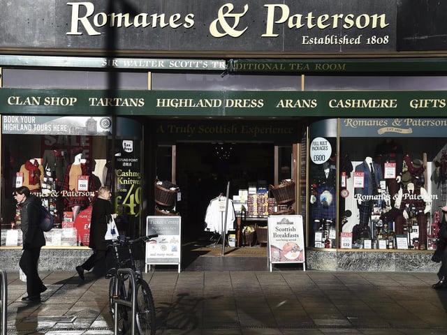 Situated at 62 Princes Street, the Scottish-themed Romanes & Paterson is quite possibly the oldest still-extant shop in Edinburgh.