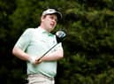 Bob MacIntyre plays his shot from the seventh tee during the third round of the Masters at Augusta National Golf Club. Picture: Jared C. Tilton/Getty Images.