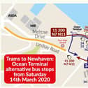 Temporary bus stops will be in place at Ocean Terminal from 14 March