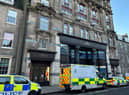 Emergency services are on the scene of an incident at WeWork in George Street