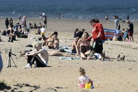 Edinburgh is set to bask in sun this week, with temperatures hotter here than in Los Angeles, with locals expected to flock to Portobello Beach this week. Pic Lisa Ferguson .