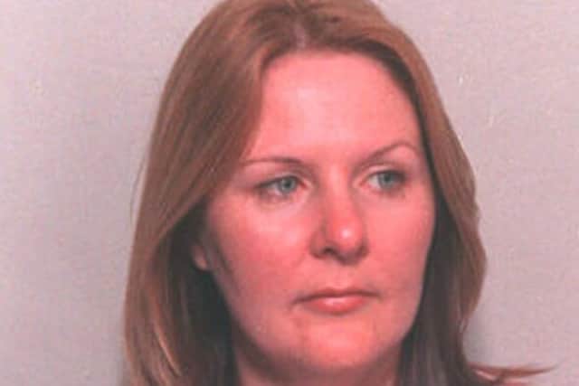 An image of Donna McCafferty shown on the 'most wanted' list in the 2000s.