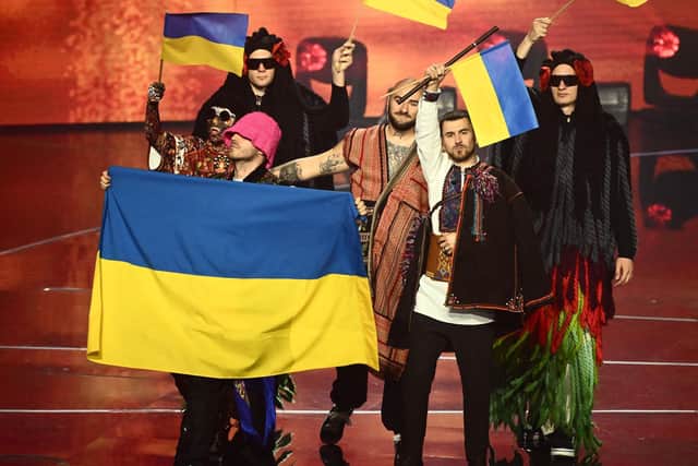 Members of the band "Kalush Orchestra", who won last year's Eurovision song contest. Due to the ongoing war in Ukraine following Russia's invasion last year, the event will be held by Great Britain, who finished second in Turin last year, with Sam Ryder's song 'Spaceman'. Photo: Getty.
