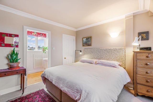 The property's principal bedroom is good-sized, with it's own en-suite shower room.