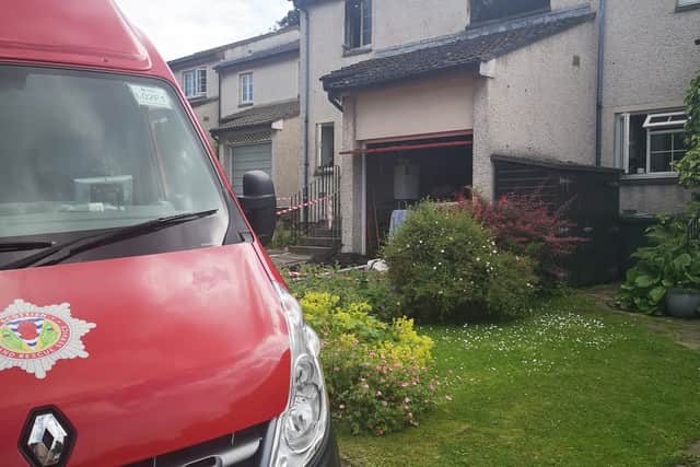 The Scottish Fire and Rescue Service (SFRS) received a report of a fire in a two-storey residence on Braehead Avenue around 5.19am on Thursday.