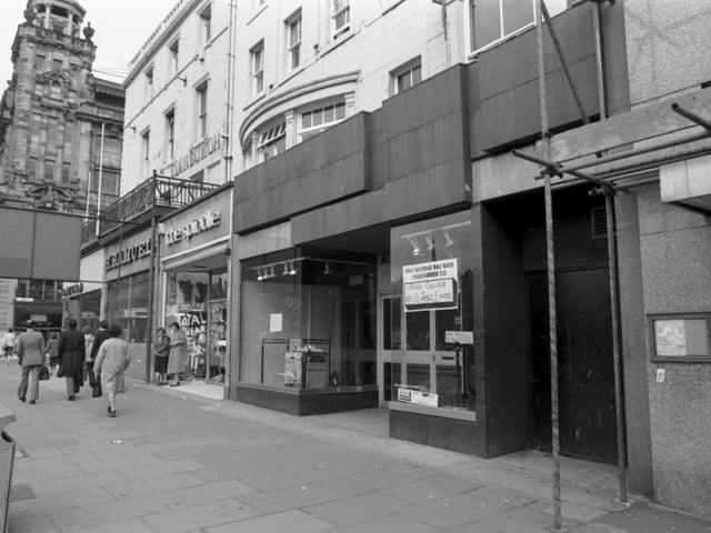 Shops in Princes Street Edinburgh were closing down regularly in 1981, due to a combination of high rates and poor trade. This branch of John Collier relocated to the cheaper St James Centre.