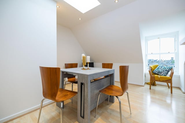 This dining area space off the kitchen is perfect for having people round for dinner.