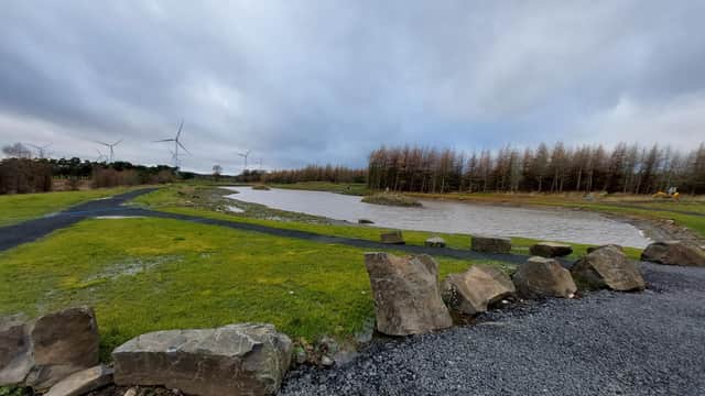 The top lake at Drumtassie, from the main car park. Picture: Nigel Duncan