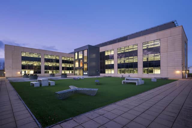 Rather than demolish the pavilion-style building, Knight Property Group invested £20m into the redevelopment of the three-storey site, which has made it one of Edinburgh Park’s most sustainable office buildings. Picture: McAteer Photograph