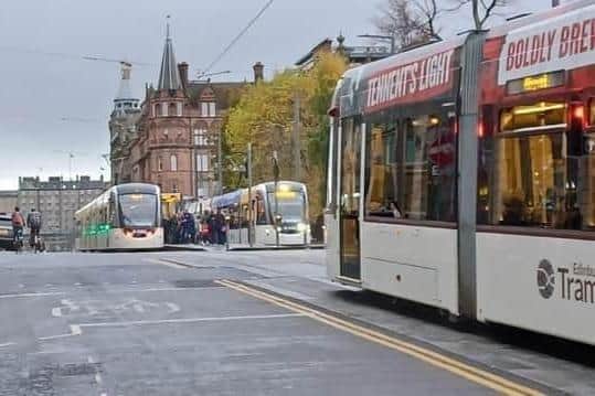 Commuters left waiting as Edinburgh Trams services disrupted by power and communication faults.
