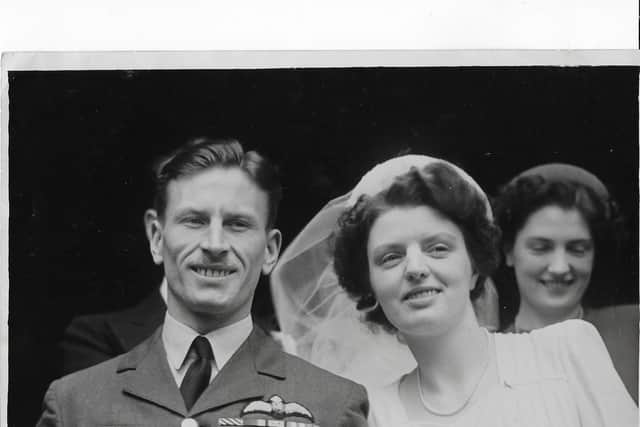 Ernie and Irene Holmes on their wedding day picture: supplied