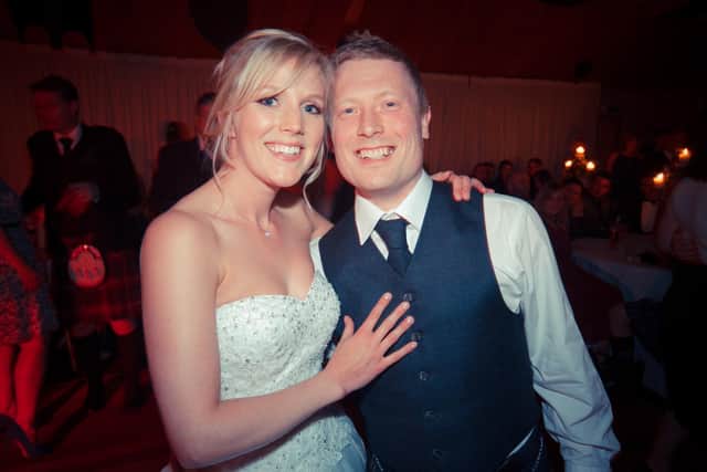 Heather and Gordon on their wedding day
Pic: Craig Muir