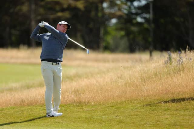 Bob MacIntyre during a practice round prior to the Genesis Scottish Open at The Renaissance Club. Picture: Kevin C. Cox/Getty Images.