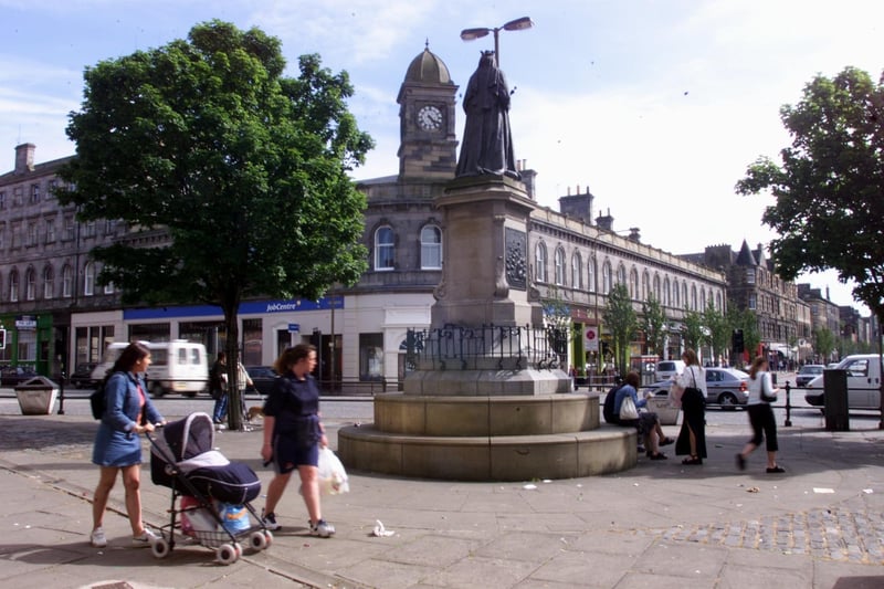 The foot of Leith Walk pictured on 29 June 2000 prior to the £4m facelift of the Newkirkgate shopping centre.