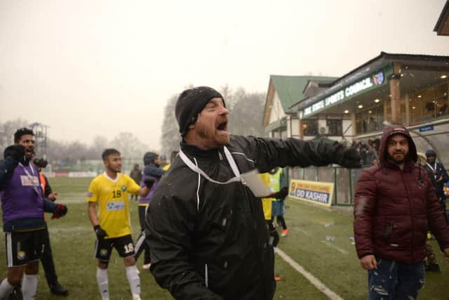 Something to shout about: A gong for Real Kashmir gaffer David Robertson