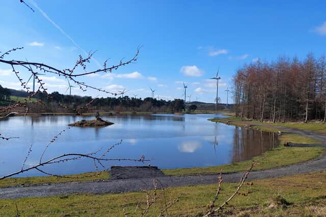 Behind the keyhole as the new coarse fishing lakes at Drumtassie take shape. Picture: Nigel Duncan